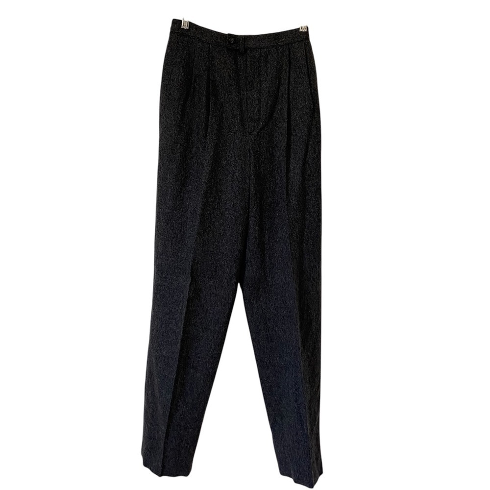 L.L.Bean NWT Vintage 100% Wool Grey Straight Leg trouser Pants Size Small